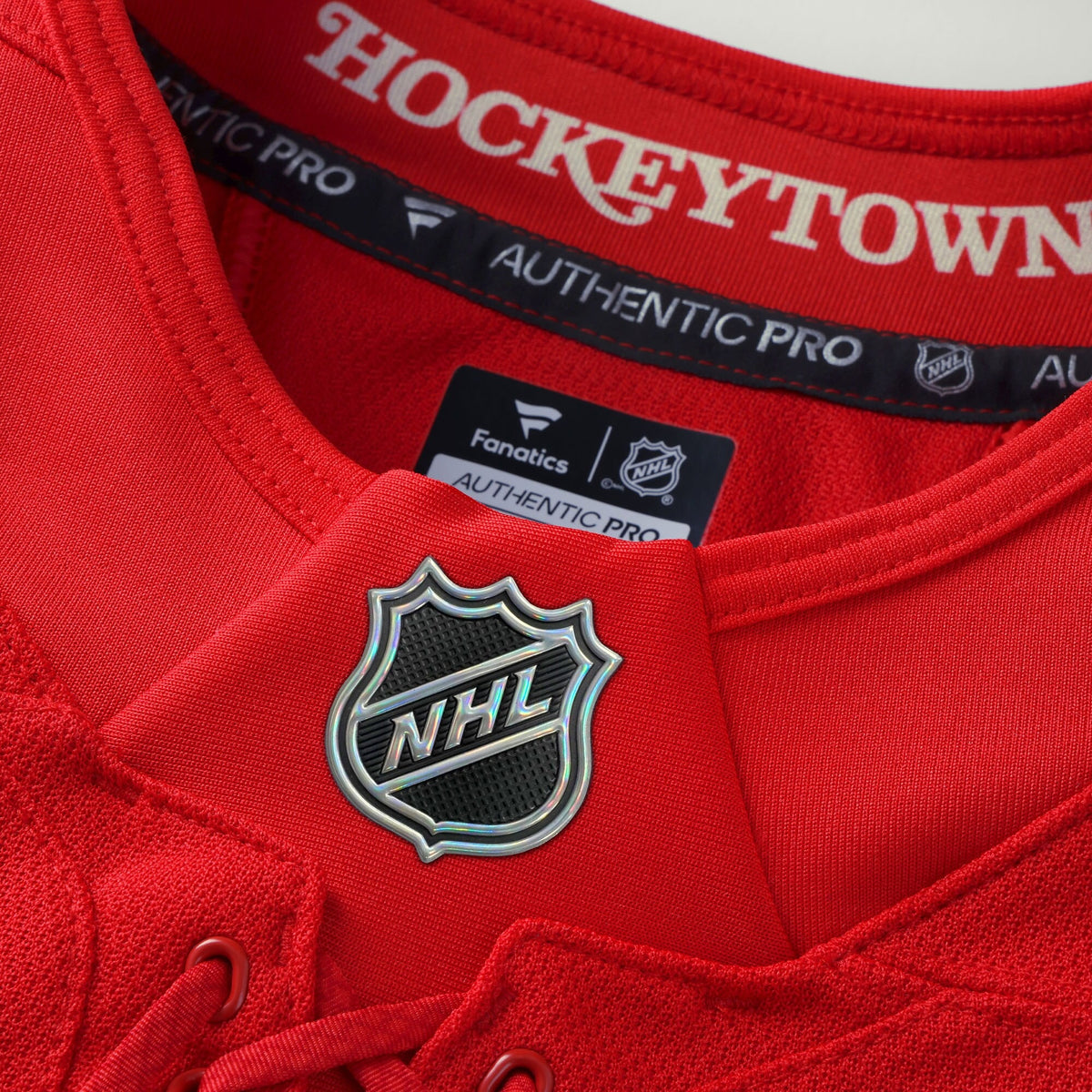 Men's Detroit Red Wings Fanatics Red Anniversary Authentic Pro Custom Jersey