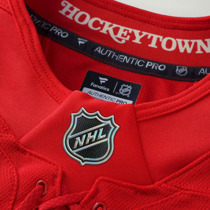 Men's Detroit Red Wings Fanatics Red Anniversary Authentic Pro Custom Jersey