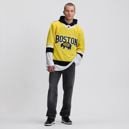 Men's Boston Bruins Fanatics Gold 2026 NHL Stadium Series Premium Custom Jersey