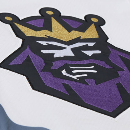 Men's Los Angeles Kings Wayne Gretzky Mitchell & Ness White Big & Tall 1995-96 Blue Line 2.0 Jersey
