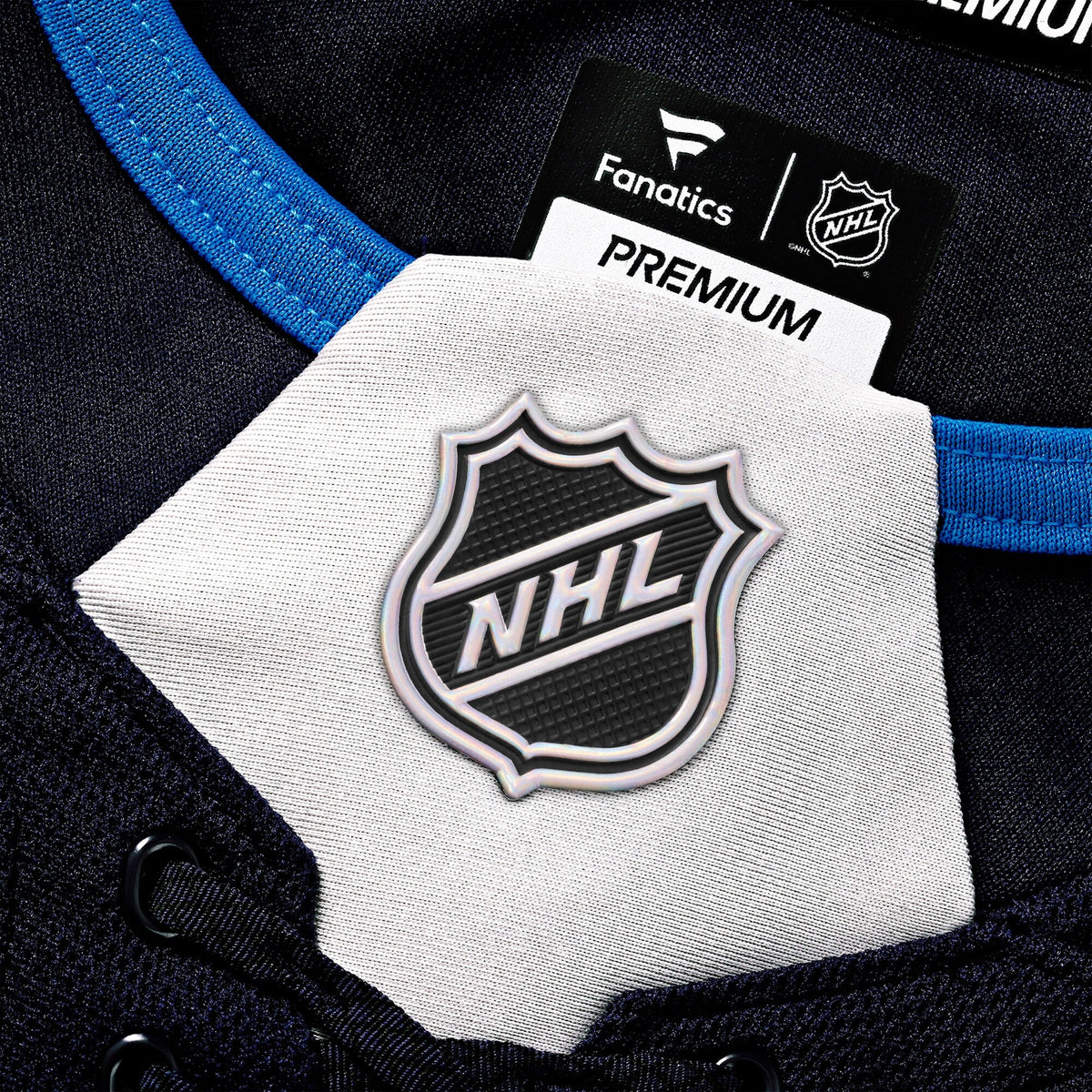 Men's Winnipeg Jets Connor Hellebuyck Fanatics Navy Home Premium Jersey