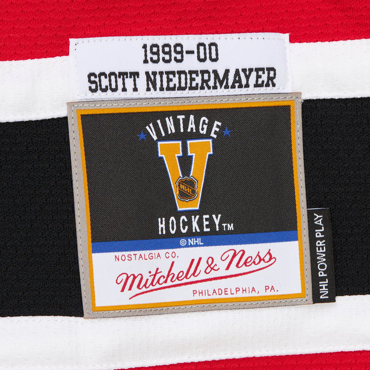 Men's New Jersey Devils Scott Niedermayer Red 2000_01 Power Play Jersey