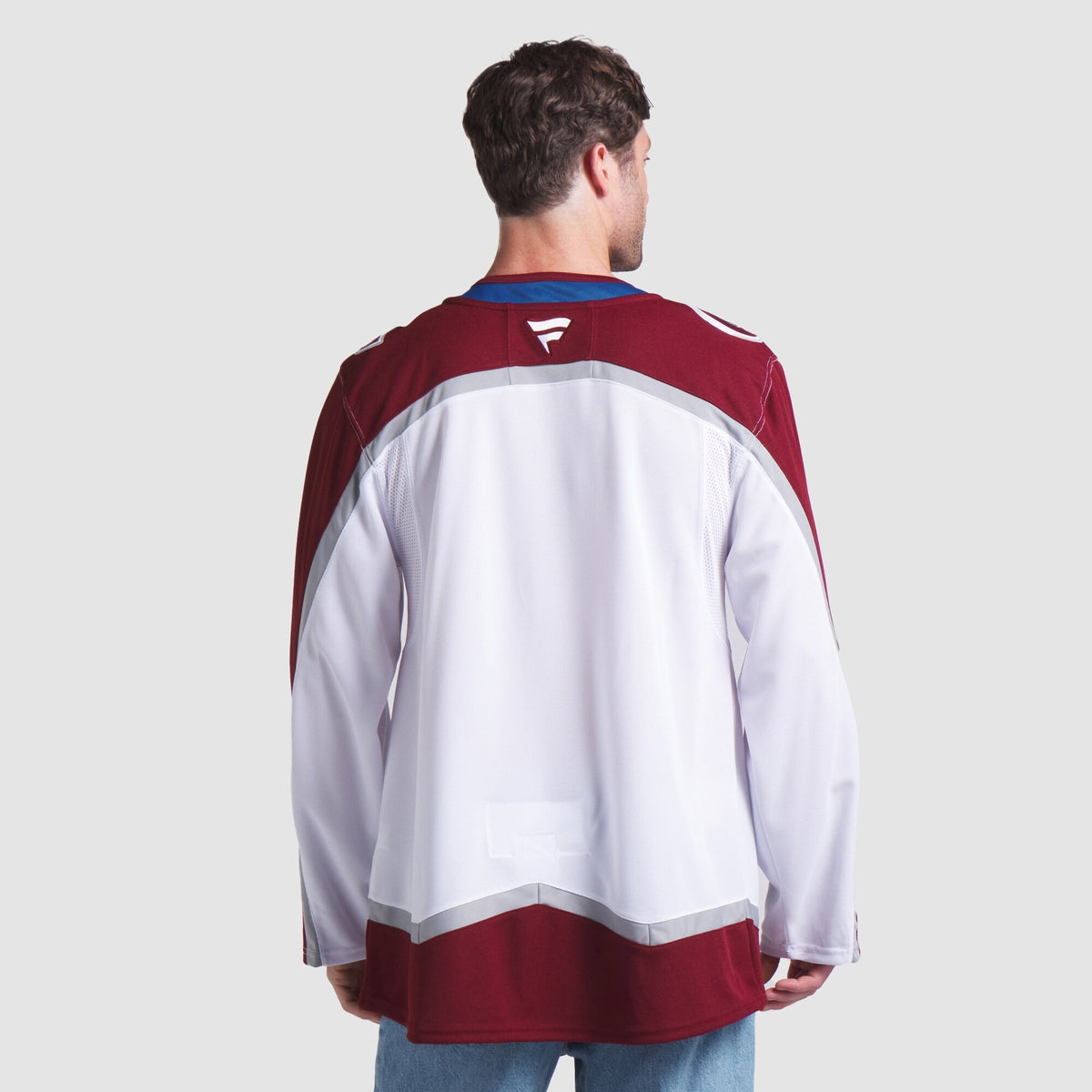 Men's Colorado Avalanche Fanatics White Away Premium Jersey