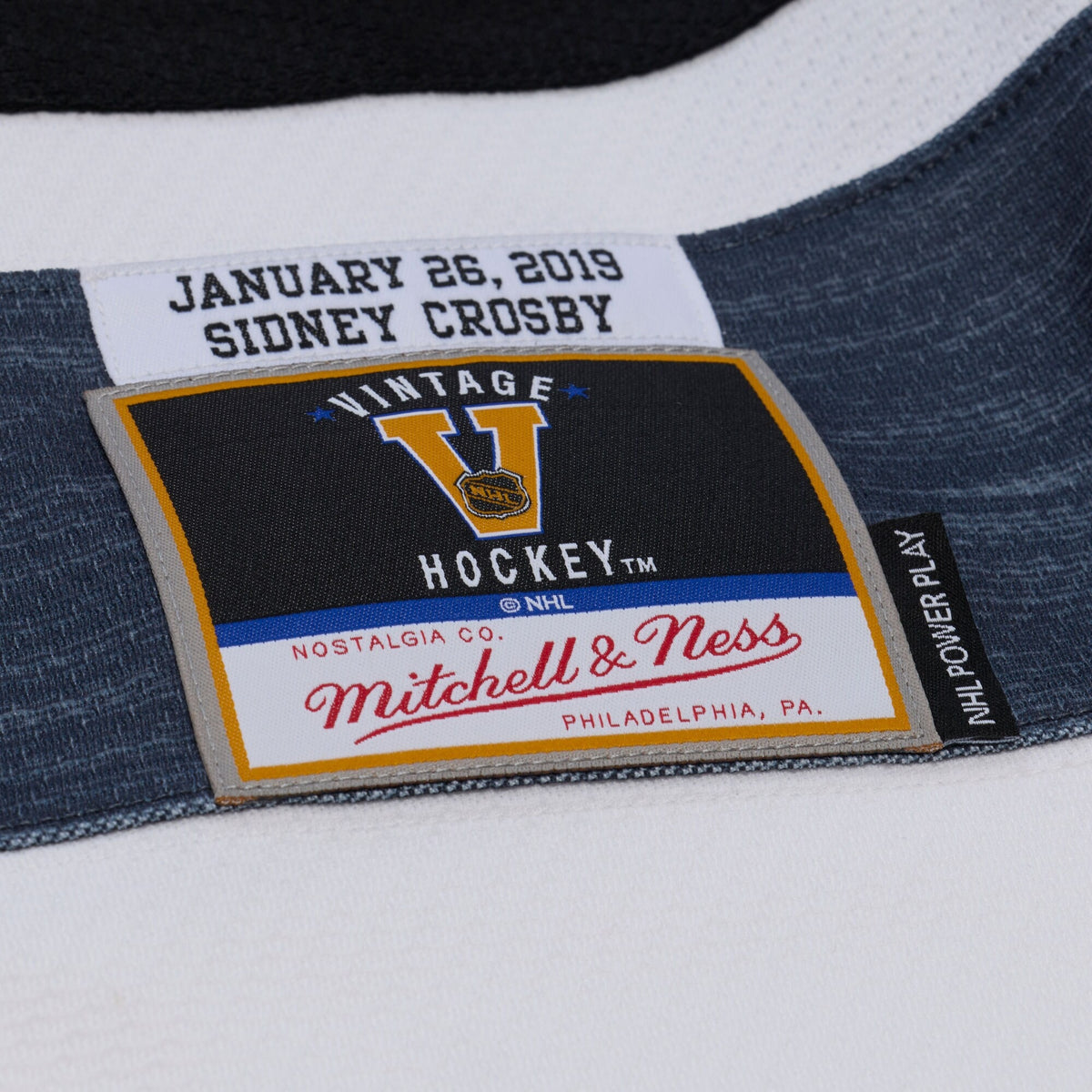 Men's Sidney Crosby Mitchell & Ness White 2019 All-Star Game Power Play Jersey