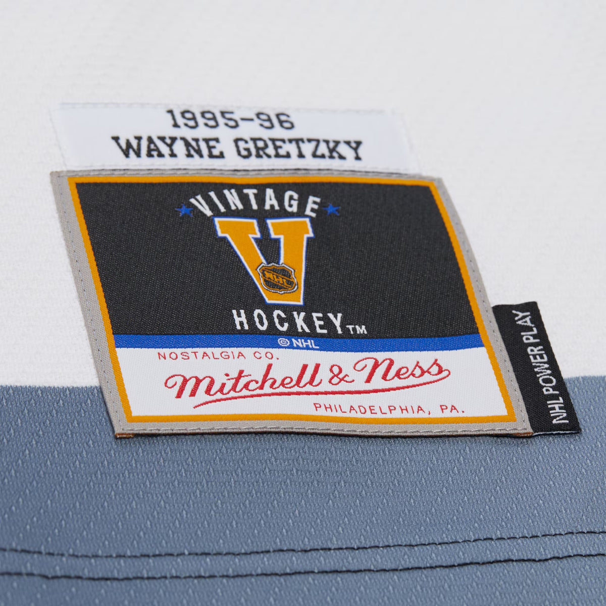 Men's Los Angeles Kings Wayne Gretzky Mitchell & Ness White 1995-96 Power Play Jersey