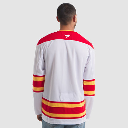 Men's Calgary Flames Fanatics White Away Premium Jersey