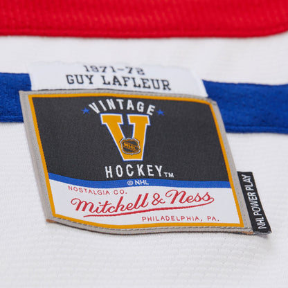 Men's Montreal Canadiens Guy Lafleur Mitchell & Ness White 1971 Power Play Jersey