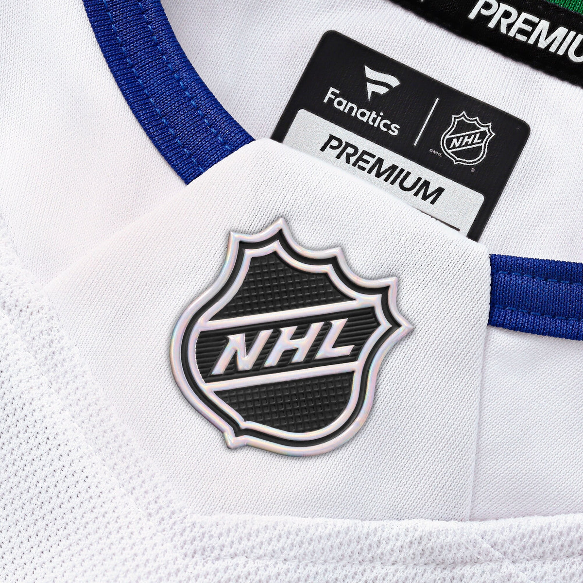 Men's Vancouver Canucks Fanatics White Away Premium Jersey