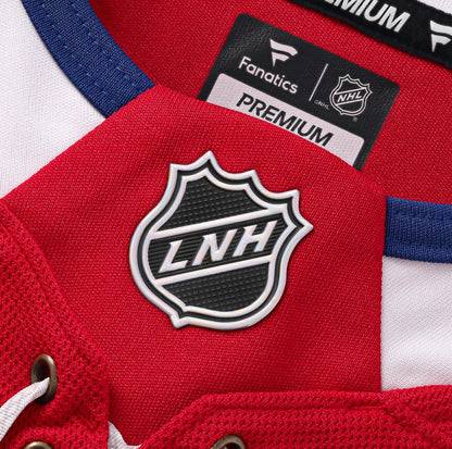 Men's Montreal Canadiens Lane Hutson Fanatics Red Home Premium Jersey