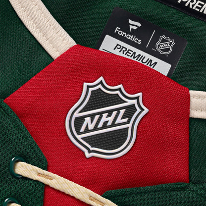 Men's Minnesota Wild Brock Faber Fanatics Green Anniversary Premium Jersey