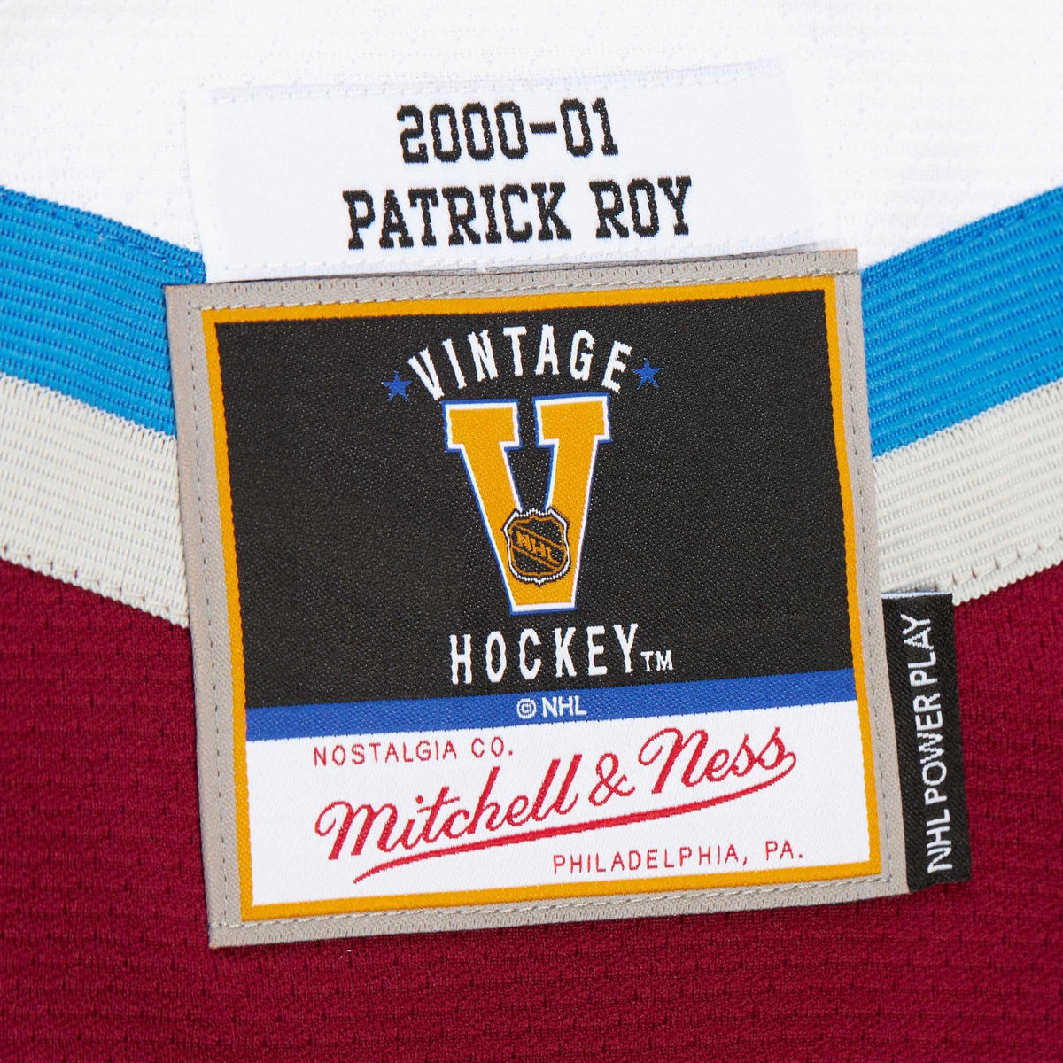 Men's Colorado Avalanche Patrick Roy White 2000-01 Power Play Jersey