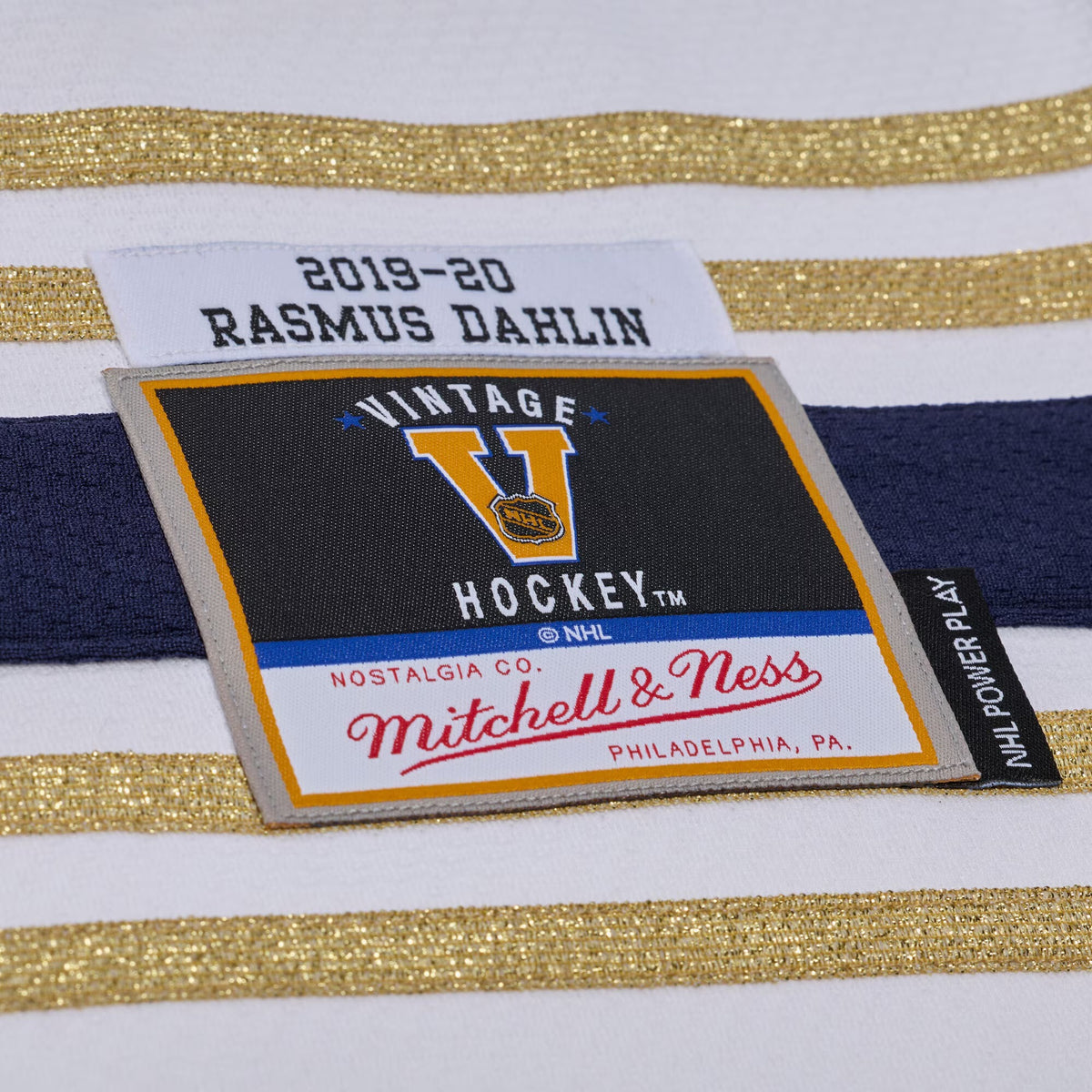 Men's Buffalo Sabres Rasmus Dahlin Mitchell & Ness White 2019 Power Play Jersey