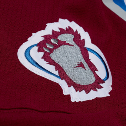 Men's Colorado Avalanche Patrick Roy Mitchell & Ness White 1995 Power Play Jersey