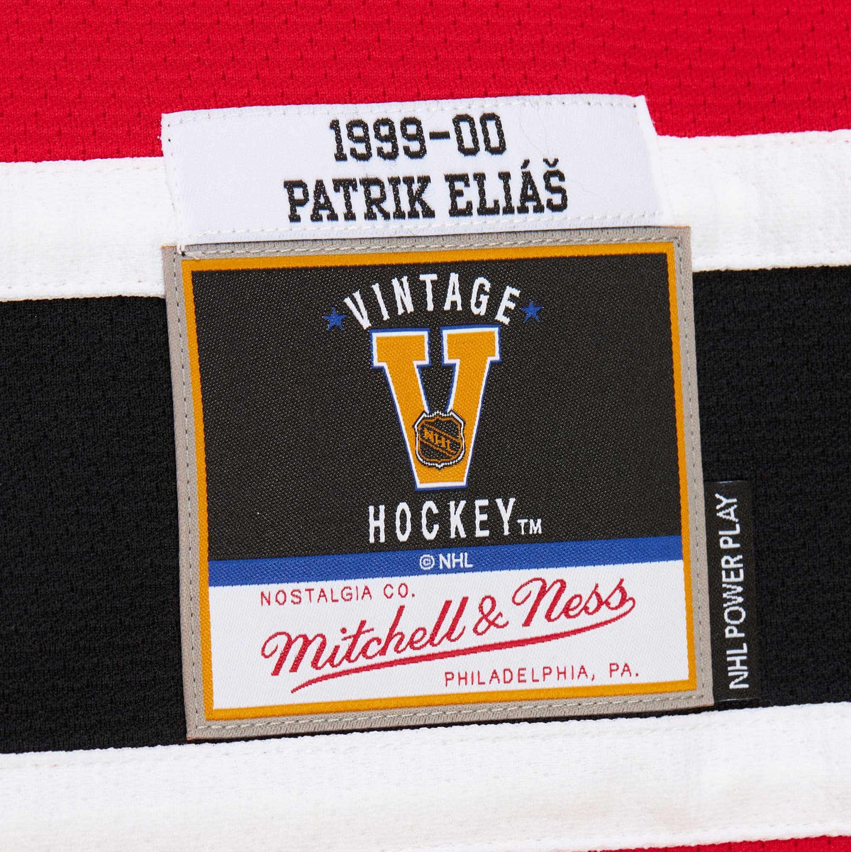 Men's New Jersey Devils Patrik Elias Red 1999-00 Power Play Jersey