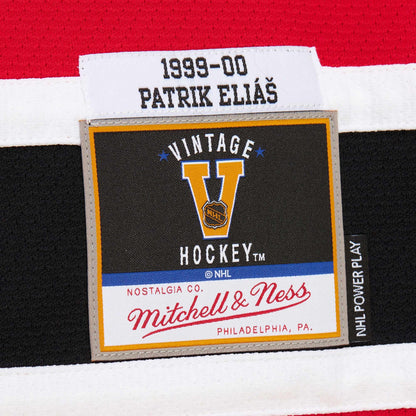 Men's New Jersey Devils Patrik Elias Red 1999-00 Power Play Jersey