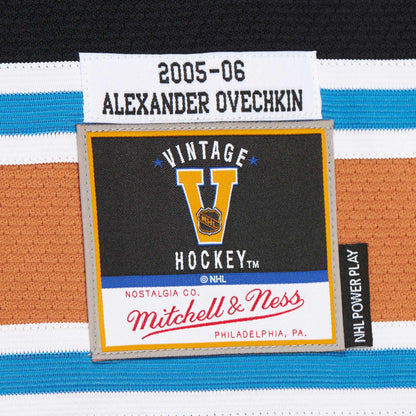 Men's Washington Capitals Alexander Ovechkin Mitchell & Ness Black 2005_06 Power Play Jersey (2)