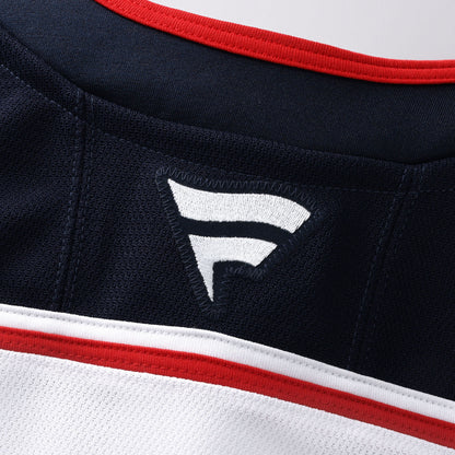 Men's Columbus Blue Jackets Fanatics White Away Authentic Pro Jersey
