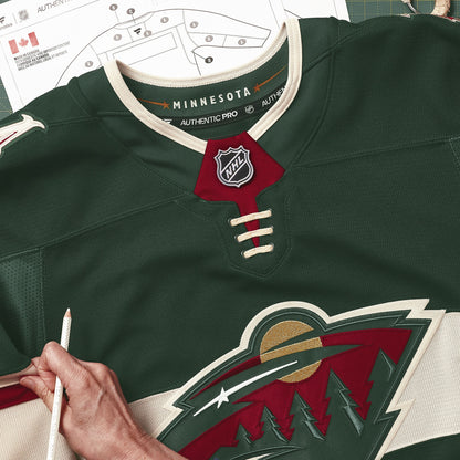 Men's Minnesota Wild Fanatics Green Home Authentic Pro Jersey