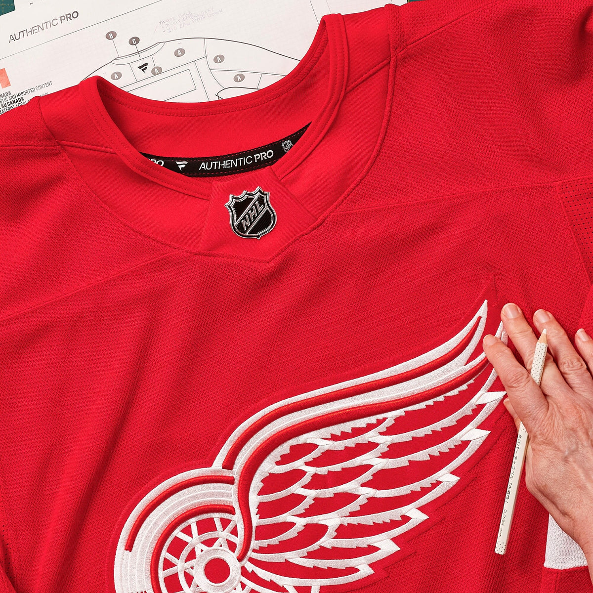 Men's Detroit Red Wings Fanatics Red Home Authentic Pro Custom Jersey