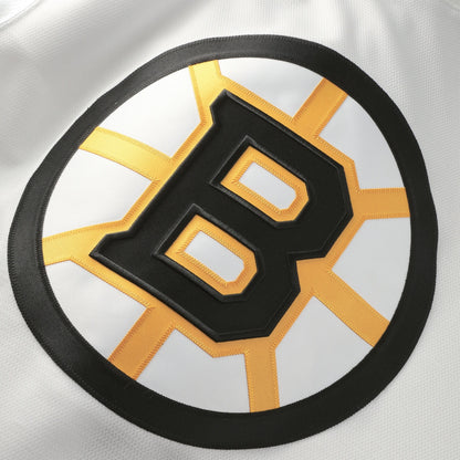 Men's Boston Bruins Fanatics White Away Authentic Pro Custom Jersey