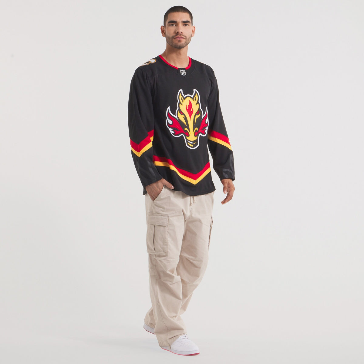 Men's Calgary Flames Fanatics Black Alternate Premium Jersey