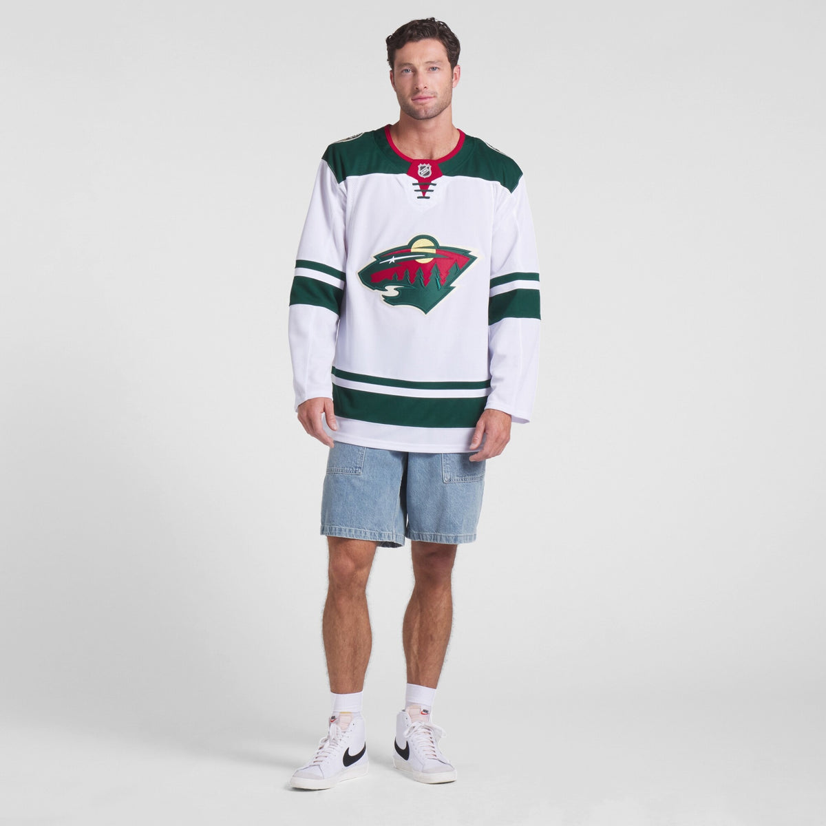 Men's Minnesota Wild Fanatics White Away Premium Jersey