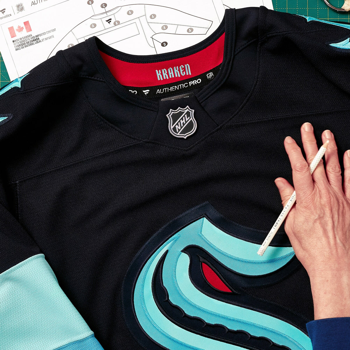 Men's Seattle Kraken Fanatics Deep Sea Blue Home Authentic Pro Jersey