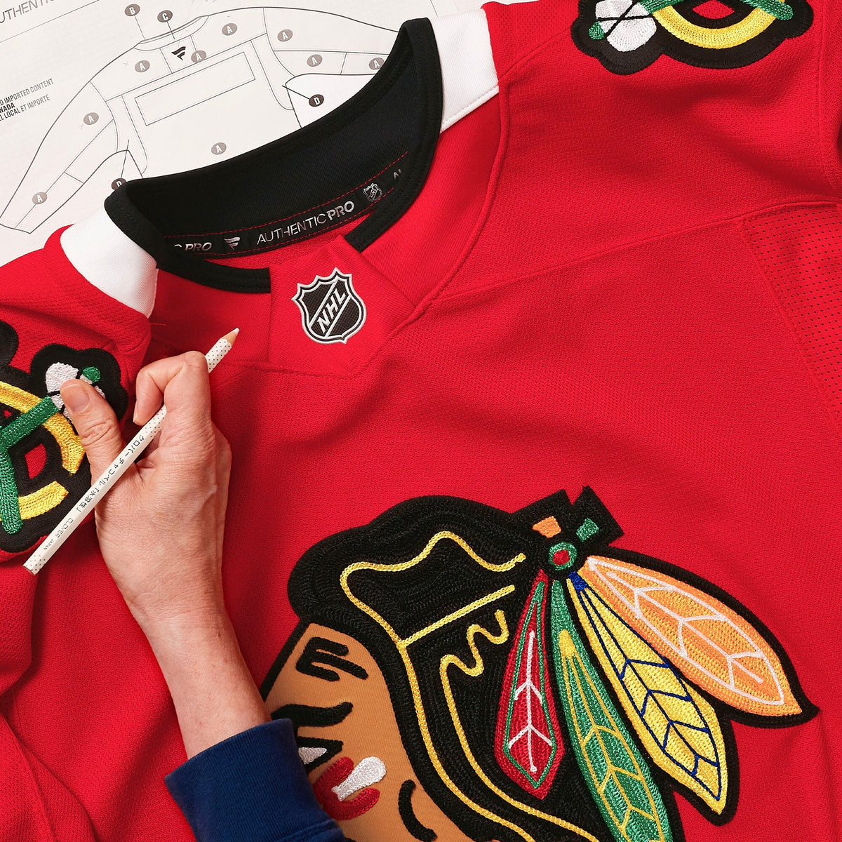 Men's Chicago Blackhawks Fanatics Red Home Authentic Pro Custom Jersey