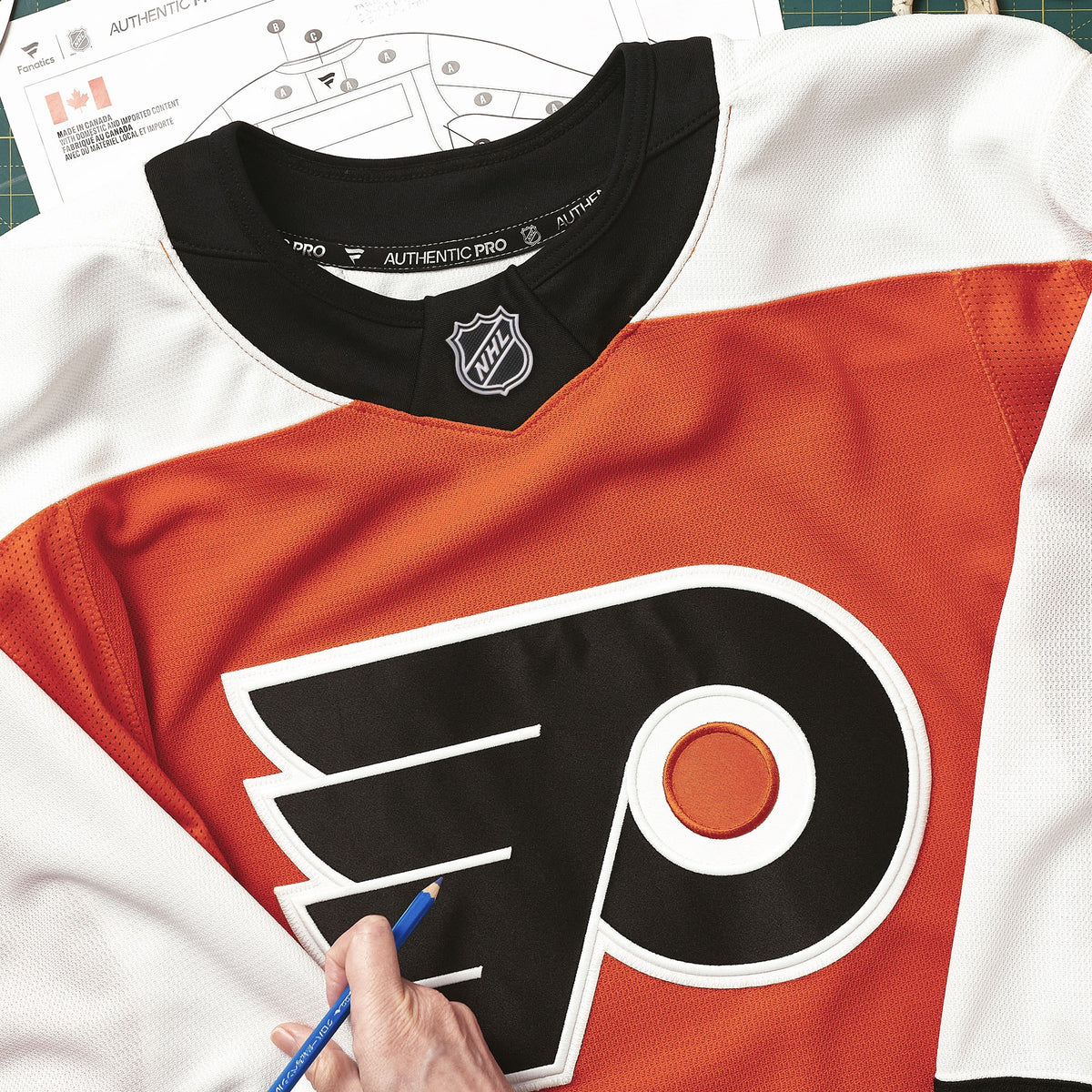 Men's Philadelphia Flyers Fanatics Orange Home Authentic Pro Custom Jersey