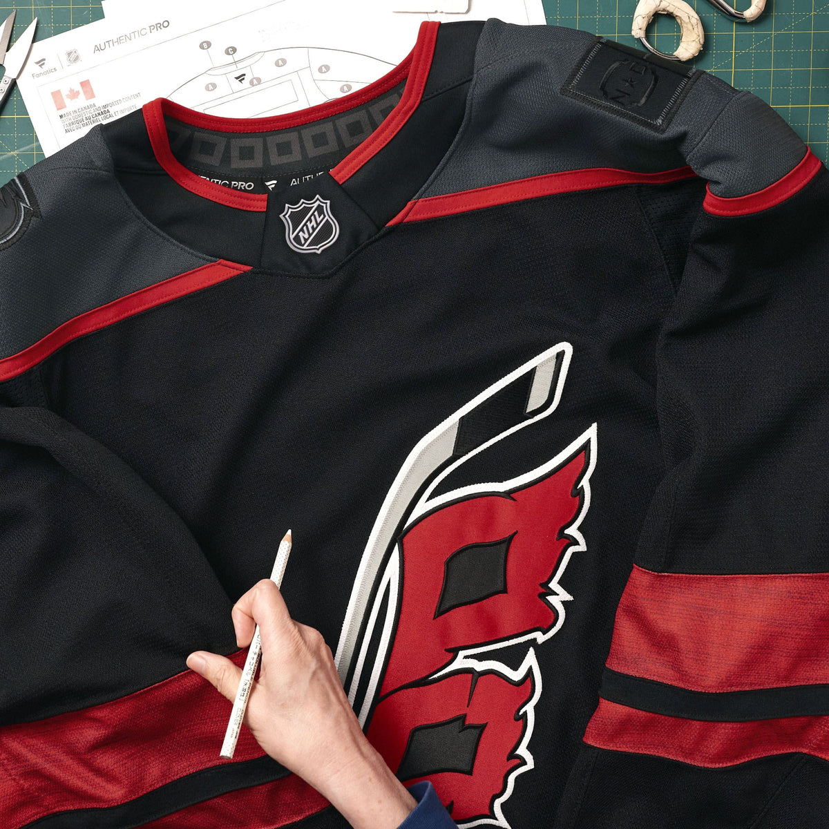Men's Carolina Hurricanes Fanatics Black Home Authentic Pro Custom Jersey