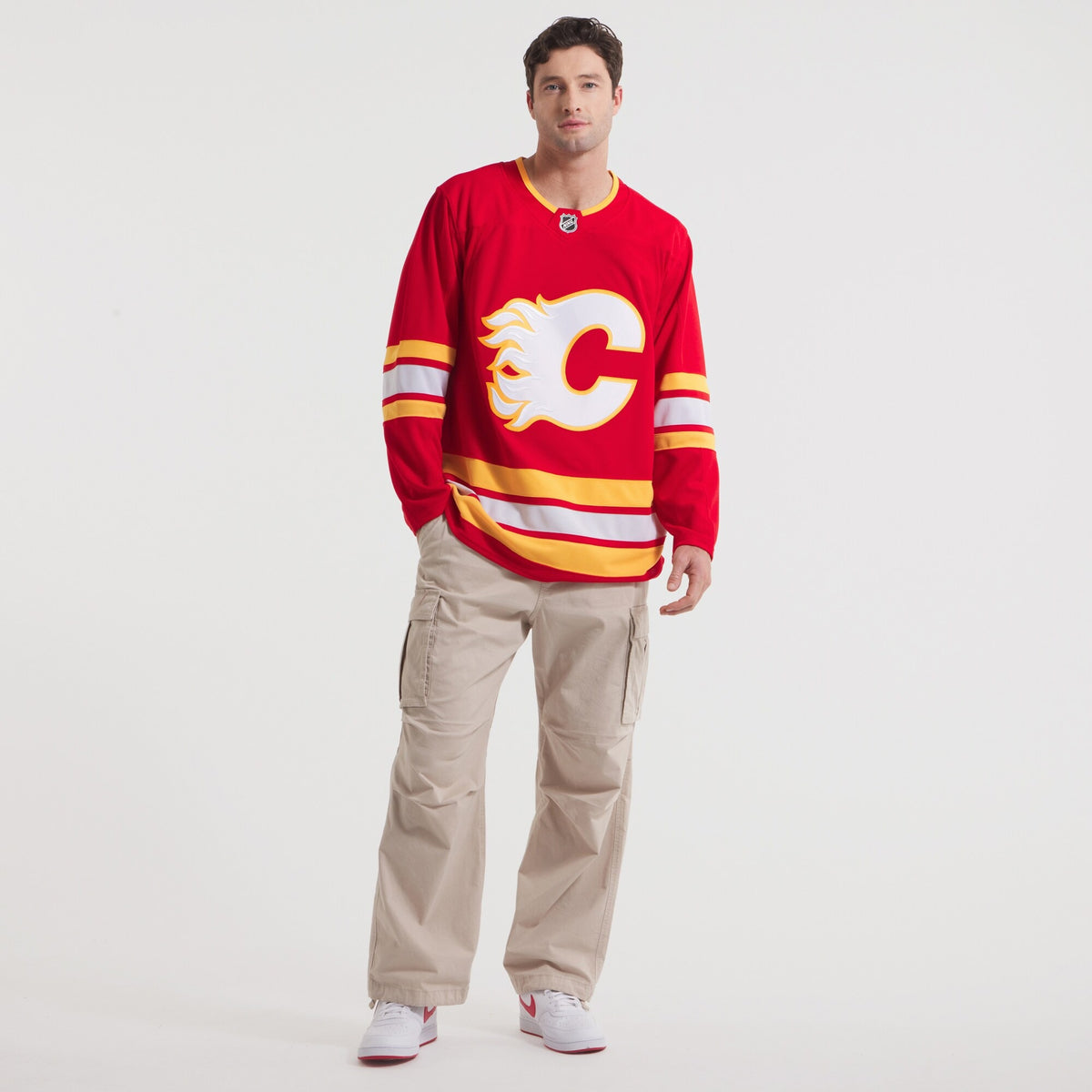 Men's Calgary Flames Fanatics Red Home Premium Jersey