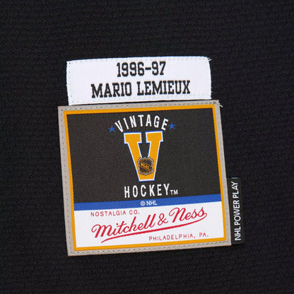 Men's Pittsburgh Penguins Mario Lemieux Black 1996-97 Power Play Jersey