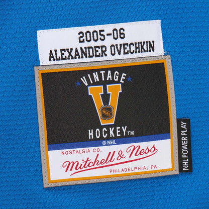 Men's Washington Capitals Alexander Ovechkin Mitchell & Ness White 2005_06 Power Play Jersey