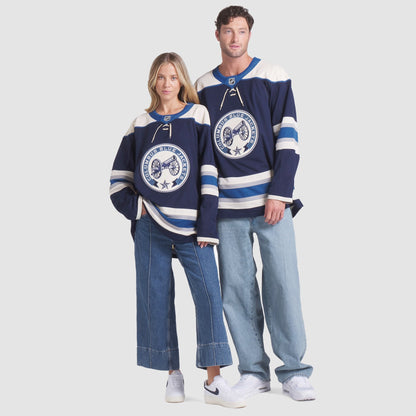 Men's Columbus Blue Jackets Fanatics Navy Alternate Premium Jersey