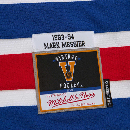 Men's New York Rangers Mark Messier White 1993-94 Power Play Jersey