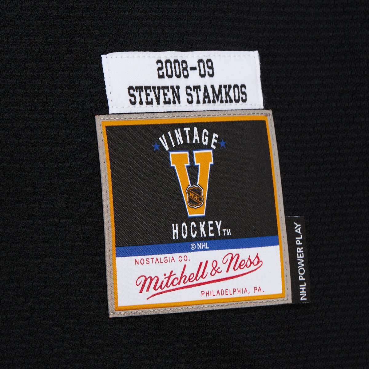 Men's Tampa Bay Lightning Steven Stamkos Mitchell & Ness Black 2008-09 Power Play Jersey
