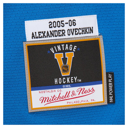 Men's Washington Capitals Alexander Ovechkin Mitchell & Ness White Big & Tall 2005_06 Power Play Jersey