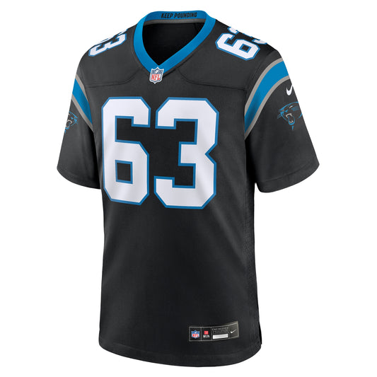 Austin Corbett Carolina Panthers Team Game Jersey - Black
