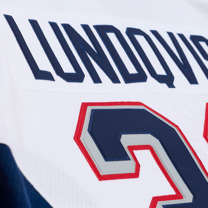 Men's New York Rangers Henrik Lundqvist Mitchell & Ness White 2014 NHL Stadium Series Power Play Jersey