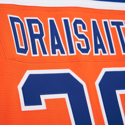 Men's Edmonton Oilers Leon Draisaitl Mitchell & Ness Orange Power Play Jersey