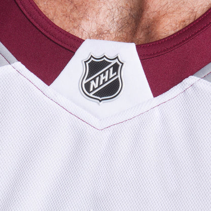 Men's Colorado Avalanche Fanatics White Away Premium Jersey