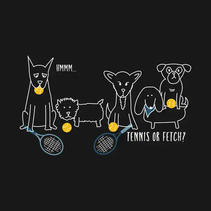 Funny Tennis Dogs Tennis Or Fetch Hoodie
