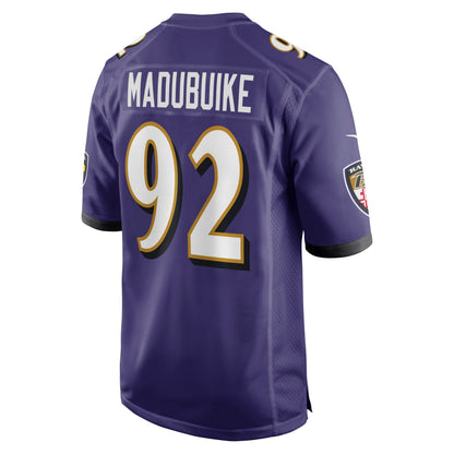 Justin Madubuike Baltimore Ravens Game Player Jersey - Purple