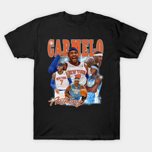Carmelo Anthony Vintage Collage T-Shirt