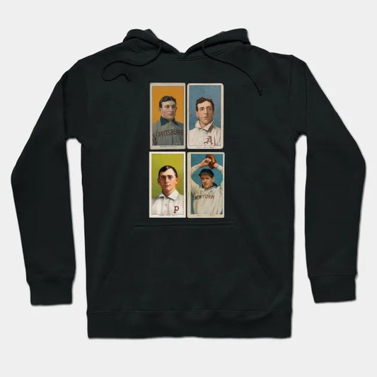 T206 Big Four Cards - Wagner, Plank, Magie, & Doyle Hoodie