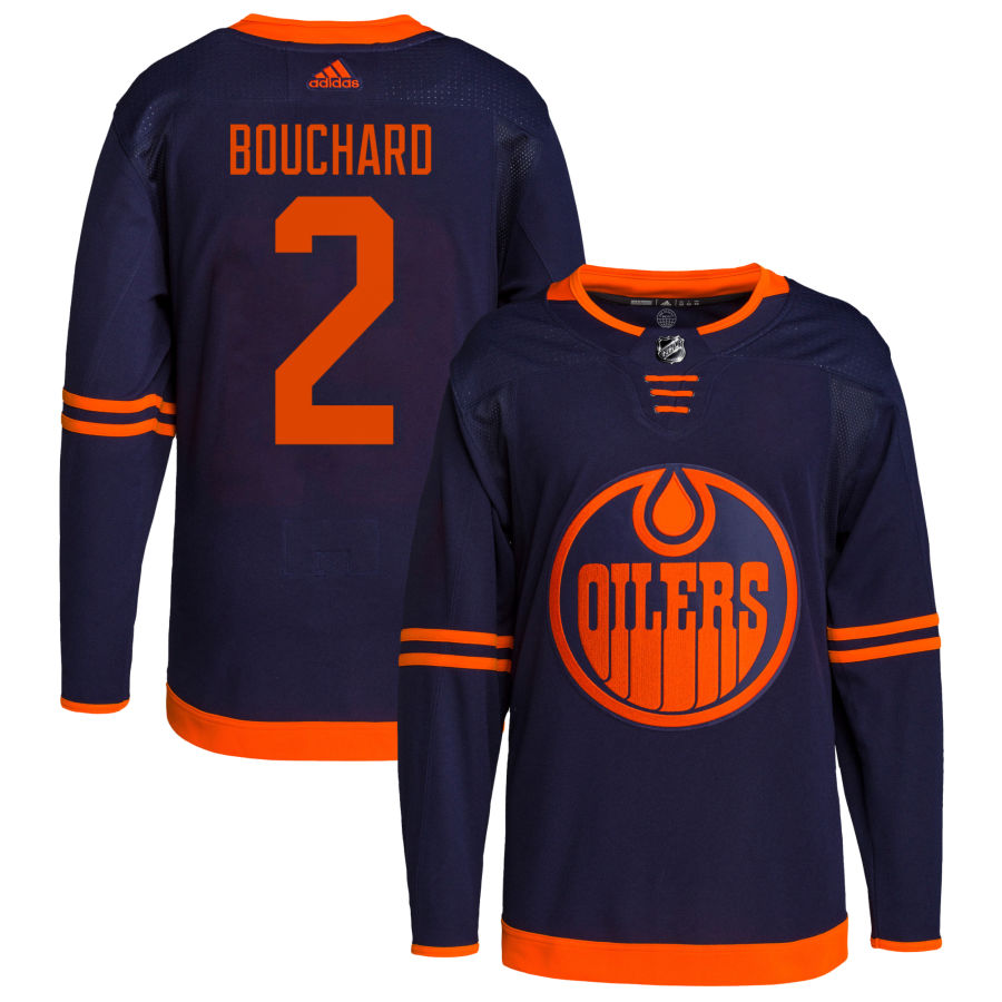 Evan Bouchard Edmonton Oilers Alternate Primegreen Authentic Pro Jersey - Navy