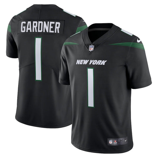 Men's New York Jets Sauce Gardner Vapor Jersey - Black