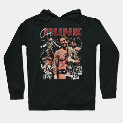 Cm Punk Vintage Bootleg #St Studios Hoodie