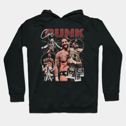 Cm Punk Vintage Bootleg #St Studios Hoodie