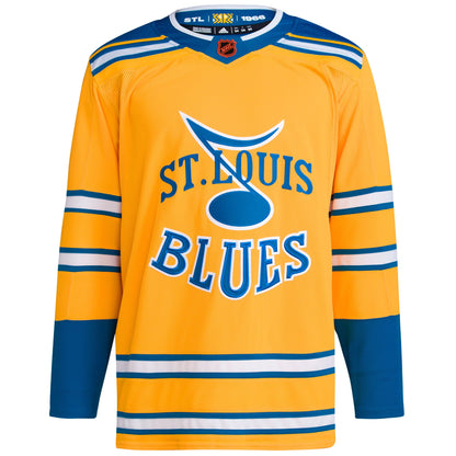 St. Louis Blues Reverse Retro 2.0 Authentic Blank Jersey - Yellow